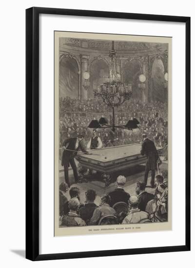 The Grand International Billiard Match in Paris-null-Framed Giclee Print