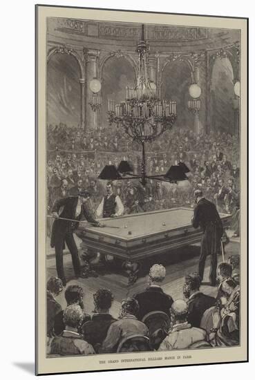 The Grand International Billiard Match in Paris-null-Mounted Giclee Print