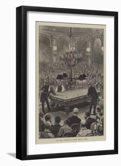 The Grand International Billiard Match in Paris-null-Framed Giclee Print
