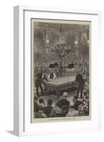 The Grand International Billiard Match in Paris-null-Framed Giclee Print