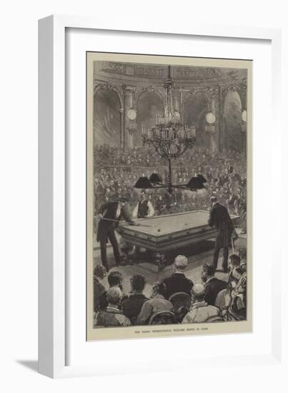 The Grand International Billiard Match in Paris-null-Framed Giclee Print