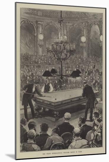 The Grand International Billiard Match in Paris-null-Mounted Giclee Print