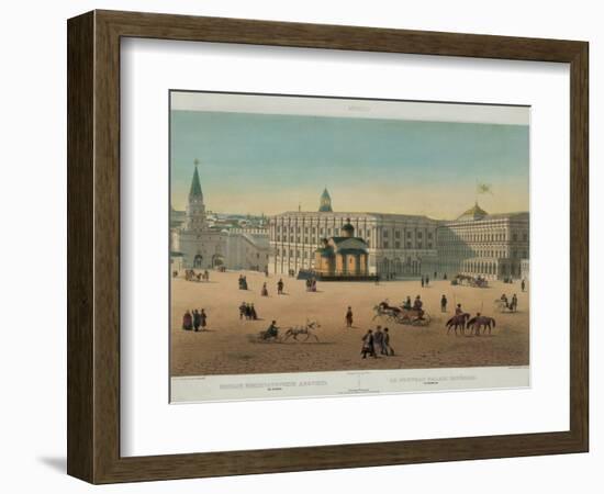 The Grand Kremlin Palace (From a Panoramic View of Moscow in 10 Part), Ca 1848-Philippe Benoist-Framed Giclee Print