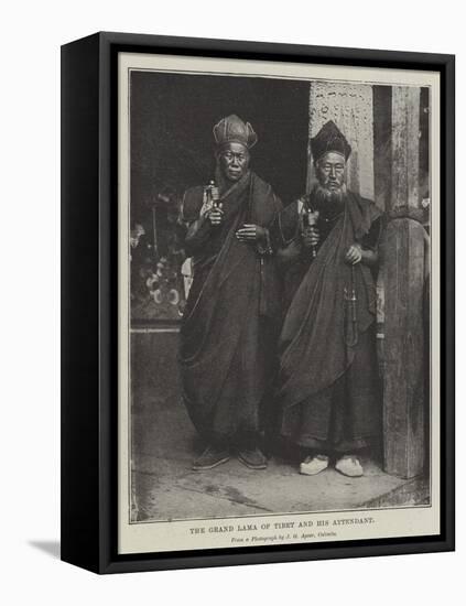 The Grand Lama of Tibet and His Attendant-null-Framed Stretched Canvas