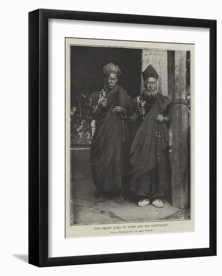 The Grand Lama of Tibet and His Attendant-null-Framed Giclee Print