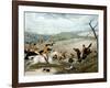 The Grand Leicestershire Fox Hunt, Plate 1, 1839, Engraved by Charles Hunt (1829-1900), 1839-Samuel Henry Gordon Alken-Framed Giclee Print