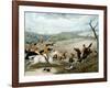 The Grand Leicestershire Fox Hunt, Plate 1, 1839, Engraved by Charles Hunt (1829-1900), 1839-Samuel Henry Gordon Alken-Framed Giclee Print