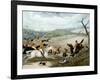 The Grand Leicestershire Fox Hunt, Plate 1, 1839, Engraved by Charles Hunt (1829-1900), 1839-Samuel Henry Gordon Alken-Framed Giclee Print