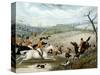 The Grand Leicestershire Fox Hunt, Plate 1, 1839, Engraved by Charles Hunt (1829-1900), 1839-Samuel Henry Gordon Alken-Stretched Canvas