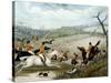The Grand Leicestershire Fox Hunt, Plate 1, 1839, Engraved by Charles Hunt (1829-1900), 1839-Samuel Henry Gordon Alken-Stretched Canvas