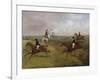 The Grand Leicestershire Steeplechase: Dick Christian's Last Fall - Commonly Called 'A Header'-Henry Thomas Alken-Framed Giclee Print