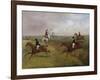 The Grand Leicestershire Steeplechase: Dick Christian's Last Fall - Commonly Called 'A Header'-Henry Thomas Alken-Framed Giclee Print