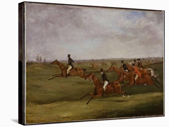 The Grand Leicestershire Steeplechase, March 12Th, 1829: Going the Pace-Henry Thomas Alken-Stretched Canvas