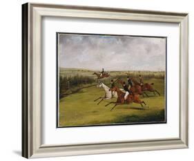 The Grand Leicestershire Steeplechase, March 12Th, 1829: the Field Becomes Select-Henry Thomas Alken-Framed Giclee Print