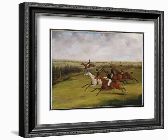 The Grand Leicestershire Steeplechase, March 12Th, 1829: the Field Becomes Select-Henry Thomas Alken-Framed Giclee Print