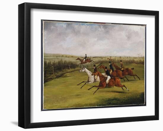 The Grand Leicestershire Steeplechase, March 12Th, 1829: the Field Becomes Select-Henry Thomas Alken-Framed Giclee Print