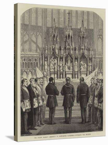 The Grand Masonic Ceremony in Gloucester Cathedral, Unveiling the Reredos-null-Stretched Canvas