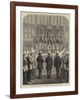 The Grand Masonic Ceremony in Gloucester Cathedral, Unveiling the Reredos-null-Framed Giclee Print