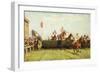 The Grand National Steeplechase: Valentine's Jump-John Sanderson Wells-Framed Giclee Print