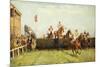 The Grand National Steeplechase: Valentine's Jump-John Sanderson Wells-Mounted Giclee Print