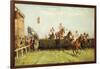 The Grand National Steeplechase: Valentine's Jump-John Sanderson Wells-Framed Giclee Print