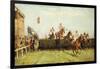 The Grand National Steeplechase: Valentine's Jump-John Sanderson Wells-Framed Giclee Print