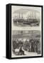 The Grand Naval Review, at Spithead-John Wilson Carmichael-Framed Stretched Canvas