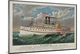 The Grand New Steamboat “Pilgrim”, c. 1883-Currier & Ives-Mounted Giclee Print