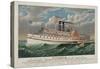 The Grand New Steamboat “Pilgrim”, c. 1883-Currier & Ives-Stretched Canvas