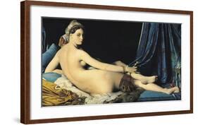 The Grand Odalisque, 1814-Jean Auguste Dominique Ingres-Framed Art Print