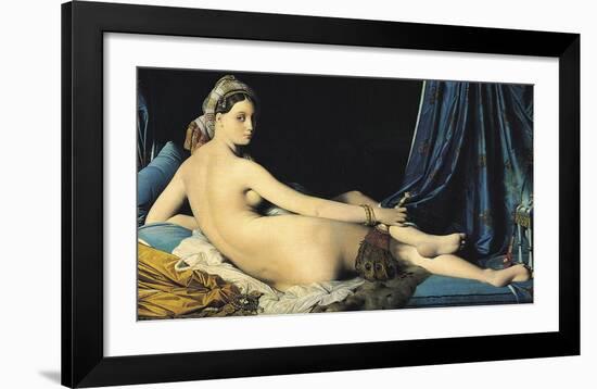 The Grand Odalisque, 1814-Jean Auguste Dominique Ingres-Framed Art Print