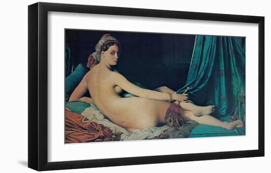 The Grand Odalisque, c.1814-Jean-Auguste-Dominique Ingres-Framed Art Print