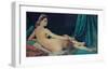 The Grand Odalisque, c.1814-Jean-Auguste-Dominique Ingres-Framed Art Print