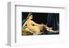 The Grand Odalisque, c.1814-Jean-Auguste-Dominique Ingres-Framed Giclee Print