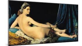 The Grand Odalisque, c.1814-Jean-Auguste-Dominique Ingres-Mounted Giclee Print