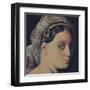 The Grand Odalisque (detail)-Jean-Auguste-Dominique Ingres-Framed Art Print