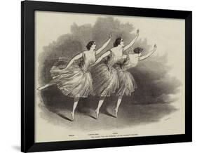 The Grand Pas Des Elemens, at Her Majesty's Theatre-null-Framed Giclee Print