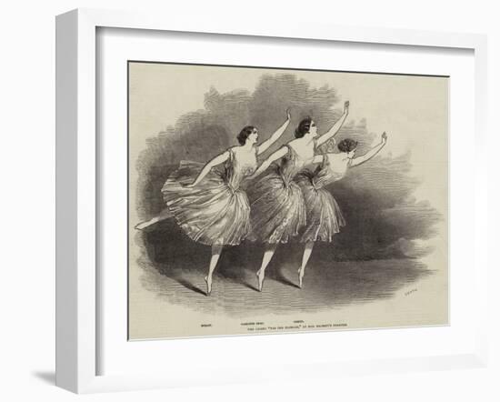 The Grand Pas Des Elemens, at Her Majesty's Theatre-null-Framed Giclee Print