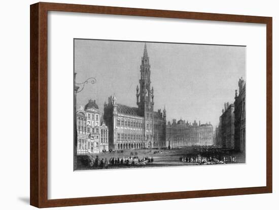 The Grand Place, Brussels-A.H. Payne-Framed Art Print