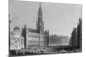 The Grand Place, Brussels-A.H. Payne-Mounted Premium Giclee Print