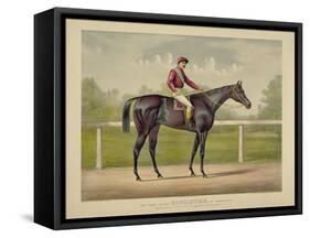 The Grand Racer Kingston-Currier & Ives-Framed Stretched Canvas