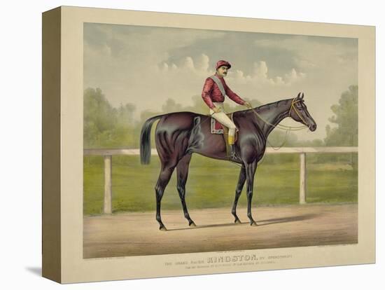 The Grand Racer Kingston-Currier & Ives-Stretched Canvas