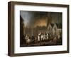 The Grand Square in Lille During the Siege of 1792-François-Louis-Joseph Watteau-Framed Giclee Print