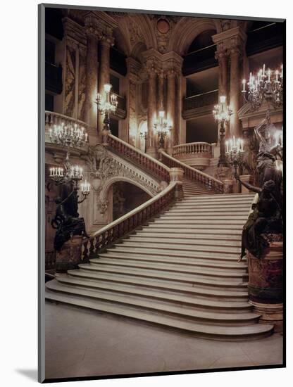 The Grand Staircase of the Opera-Garnier, 1860-75-Charles Garnier-Mounted Giclee Print