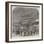 The Grand Stand at Epsom on the Derby Day-Charles Robinson-Framed Giclee Print