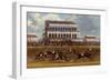 The Grand Stand at Epsom Races, Print Made by Charles Hunt, 1836-James Pollard-Framed Premium Giclee Print