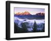 The Grand Tetons from the Snake River Overlook at Dawn, Grand Teton National Park, Wyoming, USA-Dennis Flaherty-Framed Photographic Print