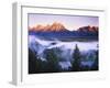 The Grand Tetons from the Snake River Overlook at Dawn, Grand Teton National Park, Wyoming, USA-Dennis Flaherty-Framed Photographic Print