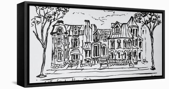 The Grande Allee, Quebec City, Quebec, Canada.-Richard Lawrence-Framed Stretched Canvas