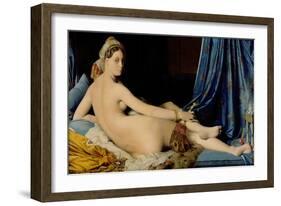 The Grande Odalisque, 1814-Jean-Auguste-Dominique Ingres-Framed Giclee Print